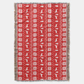 Vizsla Dog Silhouettes Kerstvakantie Schattige Deken (Voorkant Verticaal)