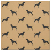 Vizsla Dog Silhouettes Pattern Stof (Swatch)