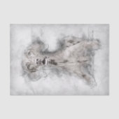 Vizsla Dog Tekening Tissuepapier (Voorkant)