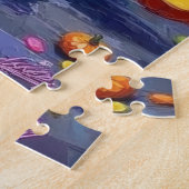 Vizsla Dogs Trick-or-Treating in Halloween Costume Legpuzzel (Zijkant)