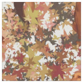 Vizsla en Autumn Leaves Stof (Close Up)