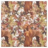 Vizsla en Autumn Leaves Stof (Swatch)