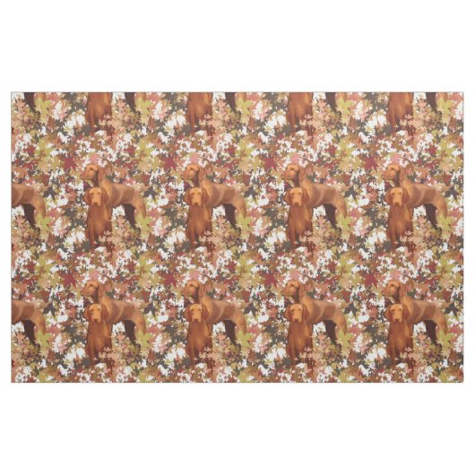 Vizsla en Autumn Leaves Stof (Fat Quarter)