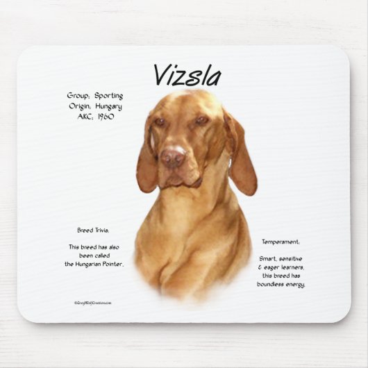Vizsla Geschiedenis Muismat (Voorkant)