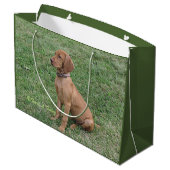 Vizsla Gift Bag Groot Cadeauzakje (Achterkant Gekanteld)