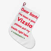 vizsla grote kerstsok (Voorkant (Hangend))