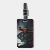 Vizsla Halloween eng Bagagelabel (Voorkant verticaal)