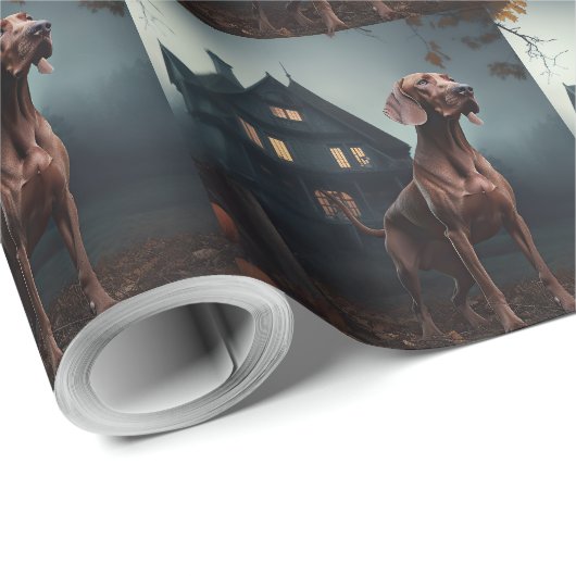 Vizsla Halloween eng Cadeaupapier (Rol Hoek)