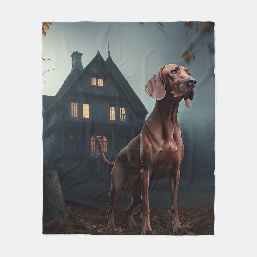 Vizsla Halloween eng Fleece Deken (Voorkant)