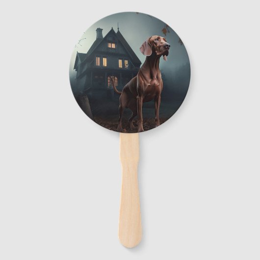 Vizsla Halloween eng Handwaaier (Voorkant)