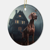 Vizsla Halloween eng Keramisch Ornament (Links)