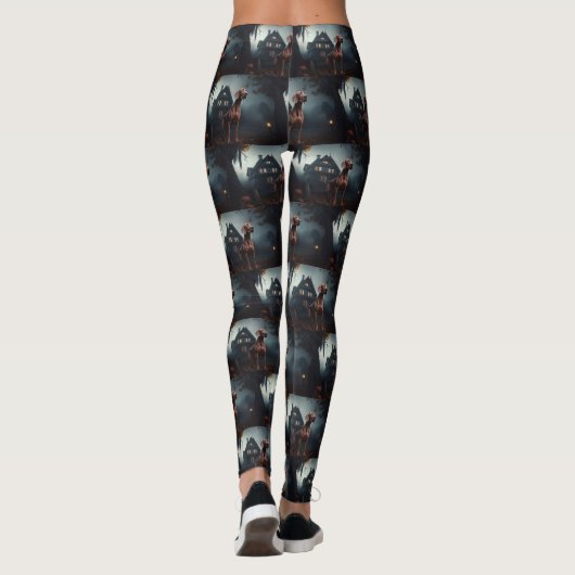 Vizsla Halloween eng Leggings (Achterkant)