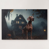 Vizsla Halloween eng Legpuzzel (Horizontaal)