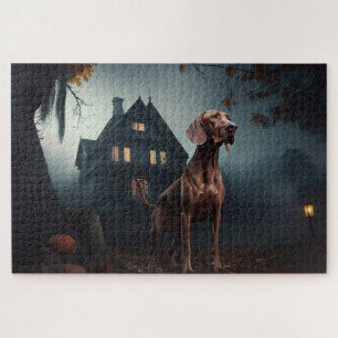 Vizsla Halloween eng Legpuzzel