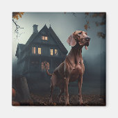 Vizsla Halloween eng Magneet (Voorkant)