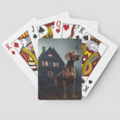 Vizsla Halloween eng Pokerkaarten (Achterkant)