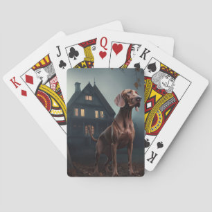 Vizsla Halloween eng Pokerkaarten