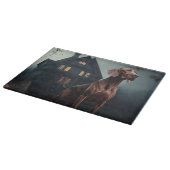 Vizsla Halloween eng Snijplank (Hoek)