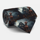 Vizsla Halloween eng Stropdas (Opgerold)