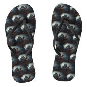 Vizsla Halloween eng Teenslippers (Voetbed)