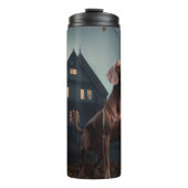 Vizsla Halloween eng Thermosbeker (Voorkant)