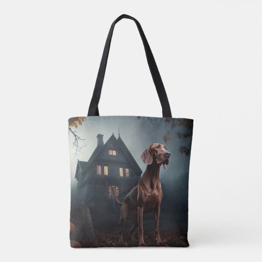 Vizsla Halloween eng Tote Bag (Achterkant)
