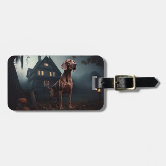 Vizsla Halloween Engverstorend Bagagelabel (Voorkant horizontaal)
