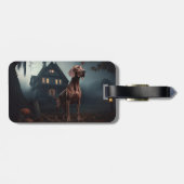 Vizsla Halloween Engverstorend Bagagelabel (Achterkant horizontaal)