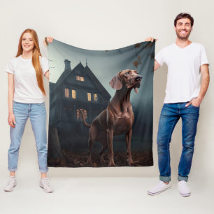 Vizsla Halloween Griezelen Fleece Deken