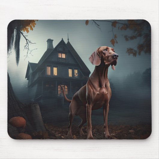 Vizsla Halloween Griezelen Muismat (Voorkant)