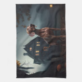 Vizsla Halloween Griezelen Theedoek (Verticaal)
