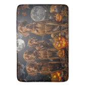 Vizsla Halloween Griezelig Badmat (Voorkant Verticaal)