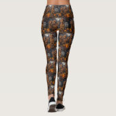 Vizsla Halloween Griezelig Leggings (Achterkant)