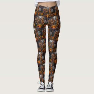 Vizsla Halloween Griezelig Leggings