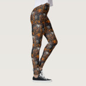 Vizsla Halloween Griezelig Leggings (Rechts)
