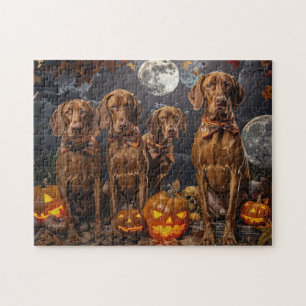 Vizsla Halloween Griezelig Legpuzzel