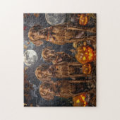 Vizsla Halloween Griezelig Legpuzzel (Verticaal)