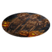 Vizsla Halloween Spoken Snijplank (Hoek)