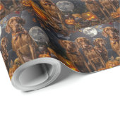 Vizsla Halloween Spooky Cadeaupapier (Rol Hoek)