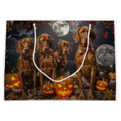 Vizsla Halloween Spooky Groot Cadeauzakje (Voorkant)