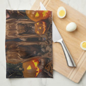 Vizsla Halloween Spooky Theedoek (Quarter Fold)