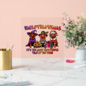 Vizsla Halloween Thanksgiving Christmas Classic T- Acryl Bord (Huwelijk)