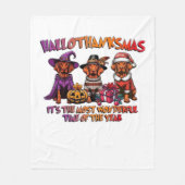 Vizsla Halloween Thanksgiving Christmas Classic T- Fleece Deken (Voorkant)