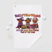Vizsla Halloween Thanksgiving Christmas Classic T- Golfhanddoek (Insitu)