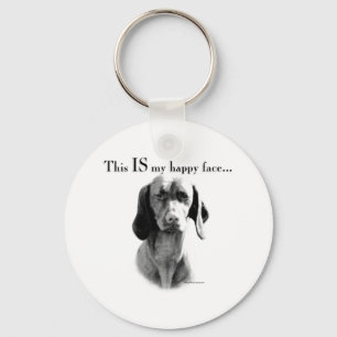 Vizsla Happy Face Sleutelhanger