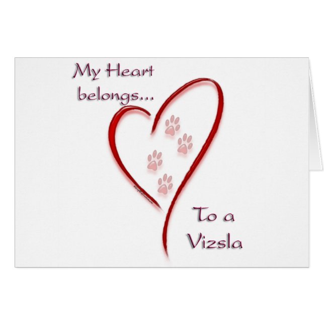 Vizsla Heart hoort thuis (Voorkant Horizontaal)
