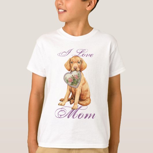 Vizsla Heart Ma T-shirt (Voorkant)