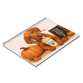 Vizsla Herfst Pompoen Notitieboek (Linkerzijde)