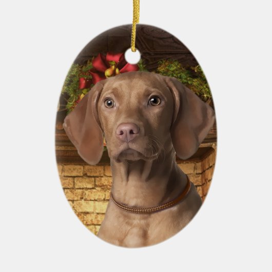 Vizsla Holiday Ornament (Voorkant)