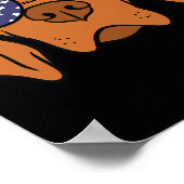 Vizsla Hond 4 juli Poster (Hoek)